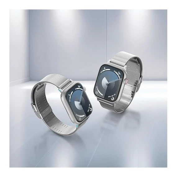 Spigen Sleek Link Apple Watch Ultra 2/1 (49mm) 10(46mm)/ 9/8/7 (45mm) / SE (2/1)/6/5/4 (44mm) / 3/2/1 (42mm) szíj, ezüst