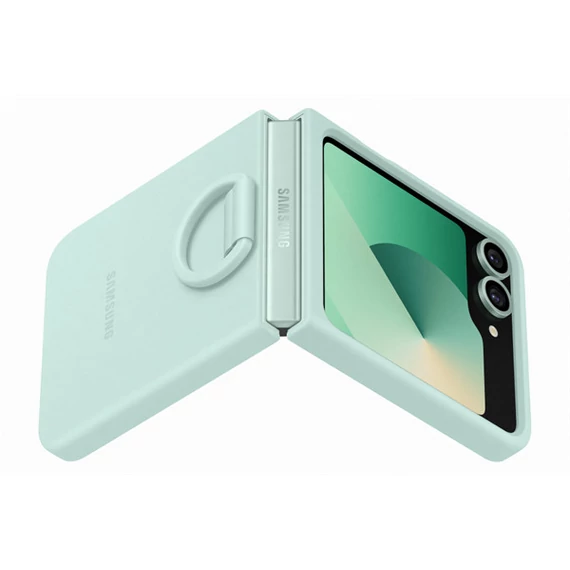 Samsung Galaxy Flip 6 gyári szilikon tok, menta