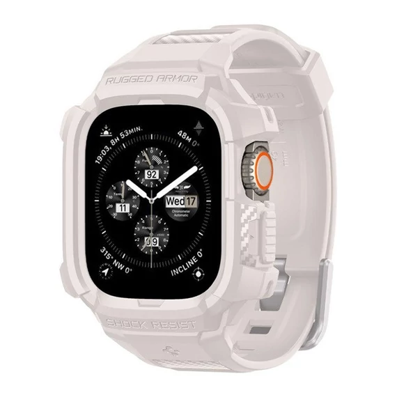 Spigen Rugged Armor Pro Apple Watch Ultra 2/1 (49mm)  tok/szíj, bézs