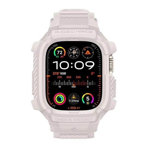 Spigen Rugged Armor Pro Apple Watch Ultra 2/1 (49mm)  tok/szíj, bézs