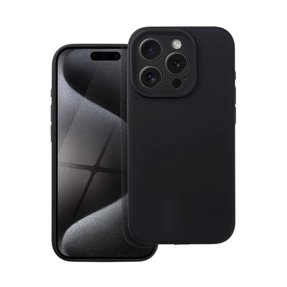 2mm Apple iPhone 14 Pro szilikon hátlap tok, fekete