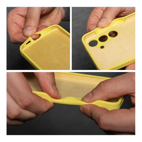 2mm Xiaomi Redmi 13C szilikon hátlap tok, sárga