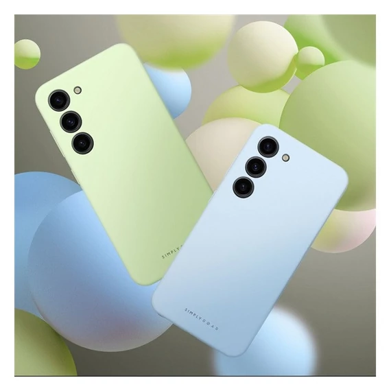 Roar Samsung Galaxy A15 4G / A15 5G prémium szilikon tok velúr béléssel, világoskék