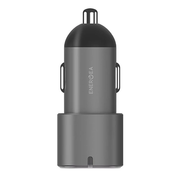 Energea Alu Drive D60 2xUSB-C autós szivargyújtó töltő, (PD-PPS) 66W, szürke