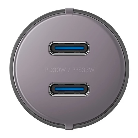 Energea Alu Drive D60 2xUSB-C autós szivargyújtó töltő, (PD-PPS) 66W, szürke