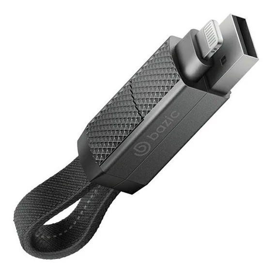 Energea Bazic GoCharge 4in1 USB / USB-C- USB-C / Lightning töltő- és adatkábel, 0.15m, 60W, 3A, fekete