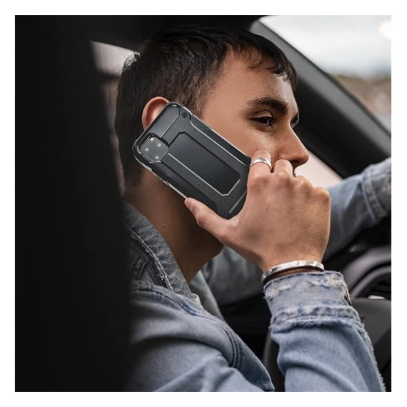 Forcell Armor hátlap tok, Apple iPhone 16, fekete