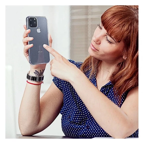 0,5mm Ultra Slim Apple iPhone 16 Plus szilikon hátlap tok, átlátszó