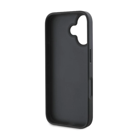 Guess 4G Bottom Stripe Apple iPhone 16 hátlap tok, szürke GUHCP16SG4GLGR