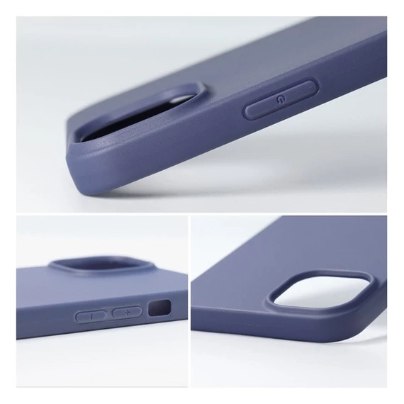 Matt Apple iPhone 16 Pro Max szilikon tok, kék