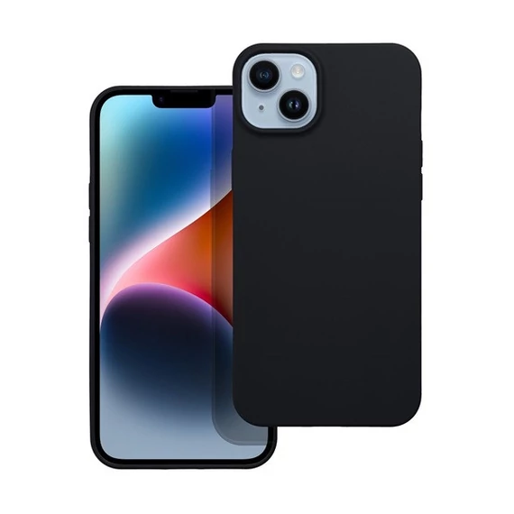 Matt Apple iPhone 16 Plus szilikon tok, fekete