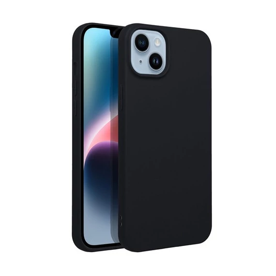 Matt Apple iPhone 16 Plus szilikon tok, fekete