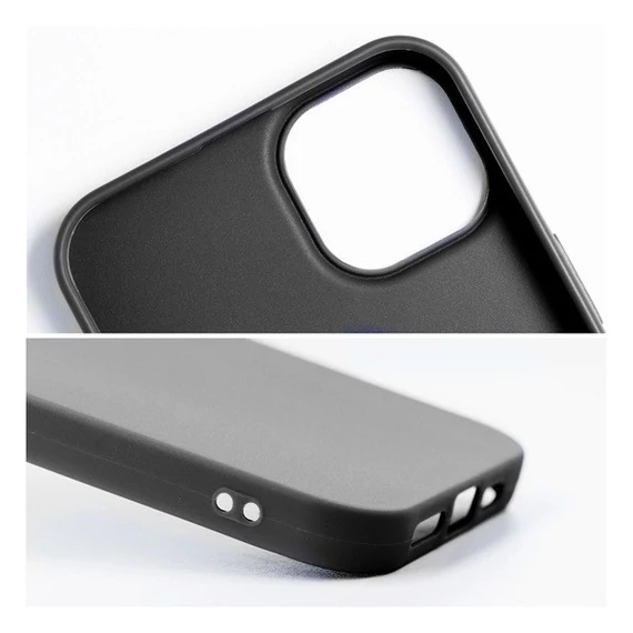 Matt Apple iPhone 16 Plus szilikon tok, fekete