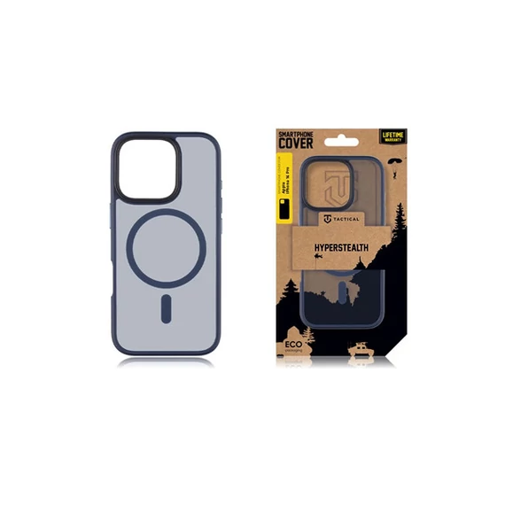 Tactical MagForce Hyperstealth Apple iPhone 16 Pro MagSafe kompatibilis tok, áttetsző/sötétkék