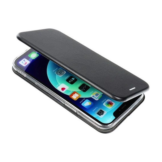 Forcell Elegance oldalra nyíló hátlap tok Apple iPhone 16, fekete