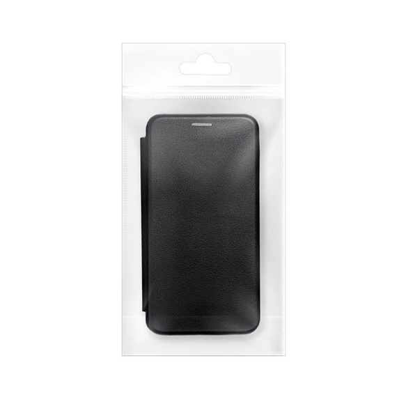 Forcell Elegance oldalra nyíló hátlap tok Apple iPhone 16, fekete