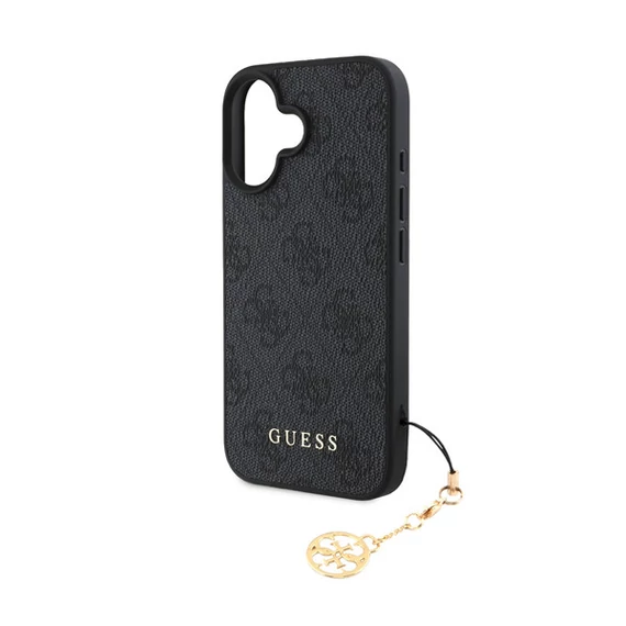 Guess 4G Charm Apple iPhone 16 Plus Tone on Tone hátlap tok, szürke