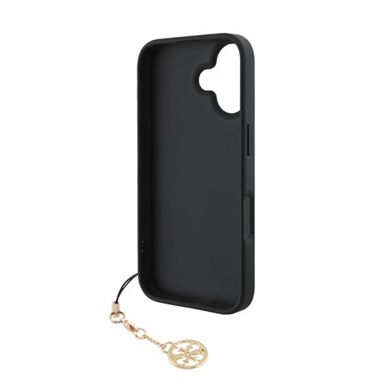 Guess 4G Charm Apple iPhone 16 Plus Tone on Tone hátlap tok, szürke