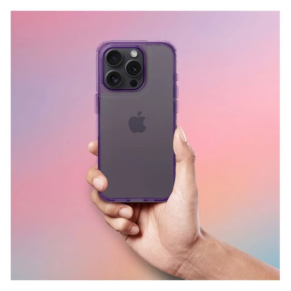 Matrix Apple iPhone 16 Pro Max hátlap tok kameravédő peremmel, lila