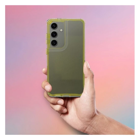 Matrix Xiaomi Redmi 13C / Poco C65 hátlap tok kameravédő peremmel, sárga
