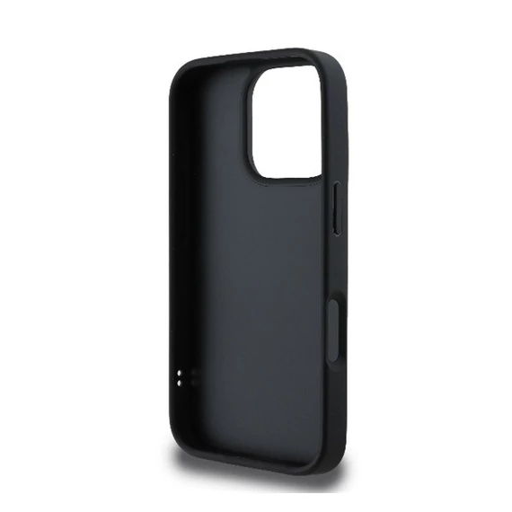 Karl Lagerfeld Quilted Signature Apple iPhone 16 Pro Max hátlap tok, fekete KLHCP16XPQDSMGK