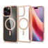 Spigen Ultra Hybrid MagFit Apple iPhone 16 Pro Max tok, Rose Titanium MagSafe, átlátszó