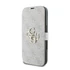 Guess 4G Metal Logo iPhone 16 Pro Max flip/oldalra nyíló tok, rózsaszín GUBKP16X4GMGPI