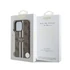 Guess 4G Printed Stripes iPhone 16 Pro MagSafe kemény hátlap tok, barna GUHMP16LP4RPSW