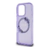 Guess IML Flowers Wreath iPhone 16 Pro MagSafe kemény hátlap tok, lila GUHMP16LHFWFCU