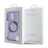 Guess IML Flowers Wreath iPhone 16 Pro MagSafe kemény hátlap tok, lila GUHMP16LHFWFCU