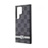 DKNY PU Leather Checkered Pattern and Stripe Samsung Galaxy S24 Ultra hátlap tok, fekete