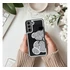 Teddy Bear Samsung Galaxy A15 4G / A15 5G csillogó köves tok, ezüst