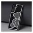 Teddy Bear Samsung Galaxy A15 4G / A15 5G csillogó köves tok, ezüst