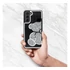 Teddy Bear Samsung Galaxy A25 5G csillogó köves tok, ezüst