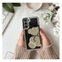 Teddy Bear Samsung Galaxy A25 5G csillogó köves tok, arany