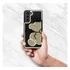 Teddy Bear Samsung Galaxy A25 5G csillogó köves tok, arany