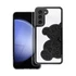 Teddy Bear Samsung Galaxy A15 4G / A15 5G csillogó köves tok, fekete