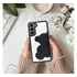 Teddy Bear Samsung Galaxy A15 4G / A15 5G csillogó köves tok, fekete