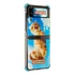 Samsung Galaxy Flip4 Toiletpaper macska mintás gyári tok, kék (GP-FPF721HICLY)