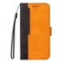 Apple Wooze Colour Wallet iPhone 16 Plus oldalra nyíló tok, stand, kártyatartóval, kézpánttal, narancssárga