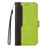 Apple Wooze Colour Wallet iPhone 16 Plus oldalra nyíló tok, stand, kártyatartóval, kézpánttal, zöld