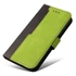 Apple Wooze Colour Wallet iPhone 16 Plus oldalra nyíló tok, stand, kártyatartóval, kézpánttal, zöld