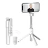 Prémium selfie bot, 19 - 70 cm, forgatható, exponáló gombbal, bluetooth-os, v4.0, tripod, világítással, R1S, fehér