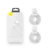 Baseus Simple Wisdom USB / Lightning adat/töltőkábel, 2,4A, 1,5m, Fehér (2db)