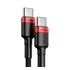 Baseus Cafule USB-C adatkábel, 100W 2m, fekete