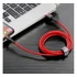 Baseus Cafule 2.4A Lightning - USB-kábel, 1m, piros