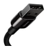 Baseus Tungsten Gold USB - Lightning kábel, 2,4A, 2m, fekete
