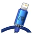 Baseus Crystal Shine USB-Lightning kábel, 2.4A, 1.2m, kék