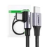 Ugreen USB-C-USB-C, QC 3.0 adatkábel, PD, 3A, 60W, 1m, fekete