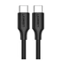 Ugreen USB-C gyorstöltő kábel, 60W, 1m, fekete